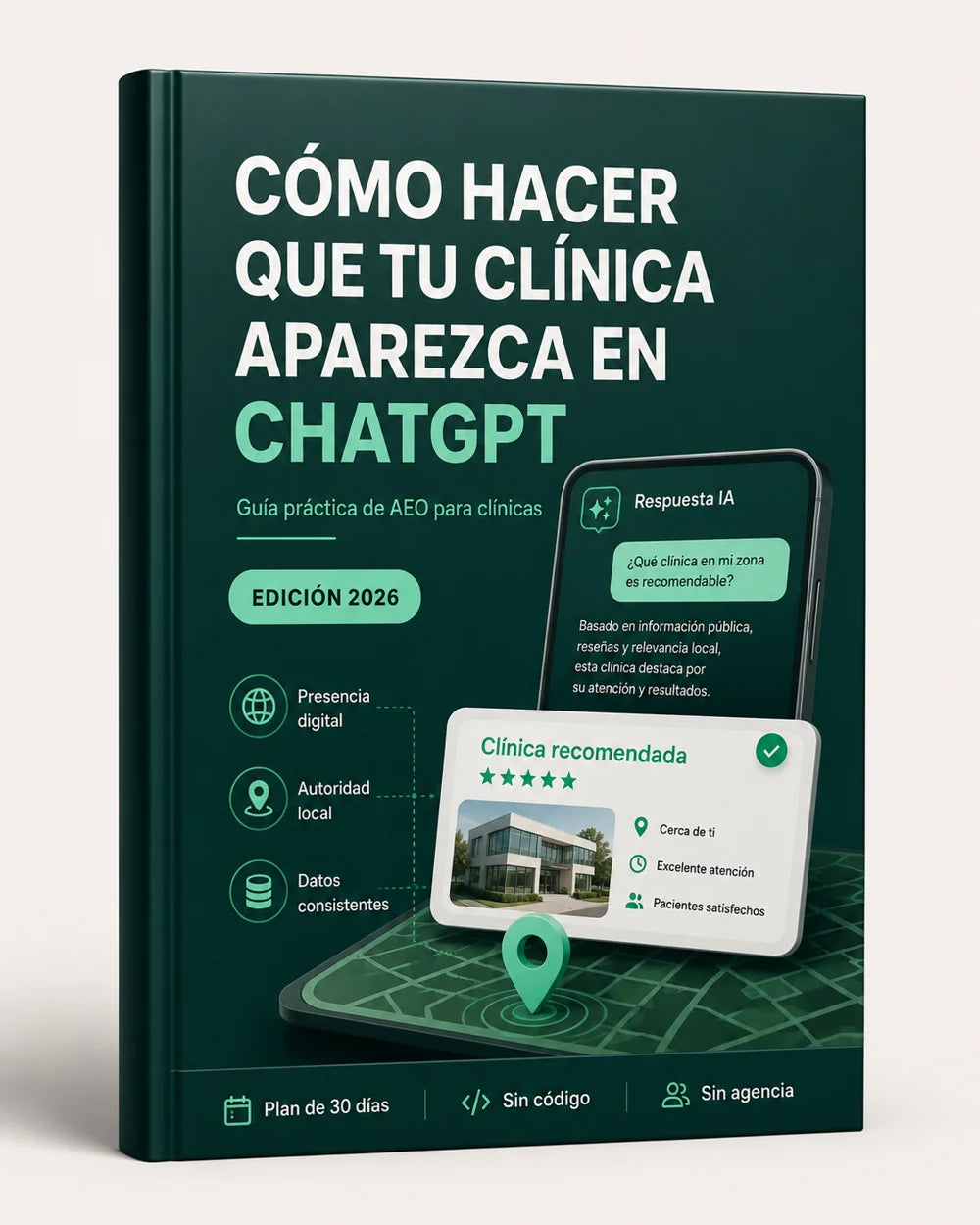 Ebook: Cómo hacer que tu clínica aparezca en ChatGPT — guía práctica de AEO para clínicas